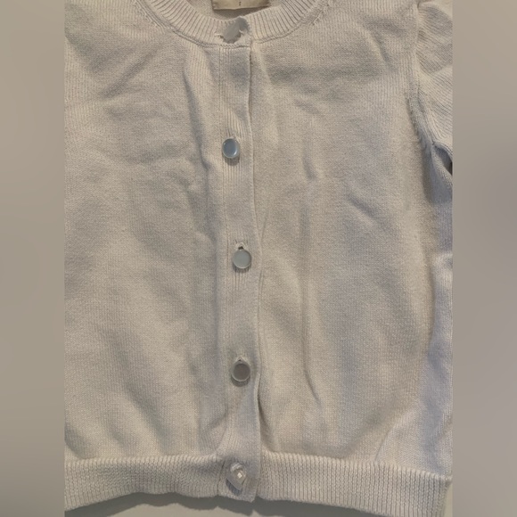 Crewcuts white cardigan with buttons. Size 2. - Picture 4 of 4